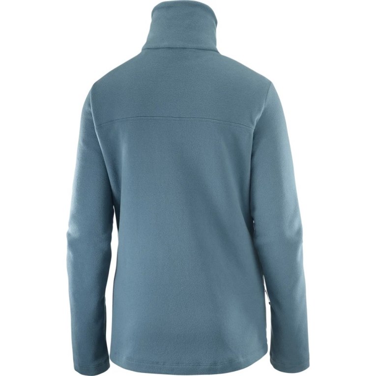 Turquoise Salomon Essential Cosy Fleece Full Zip Women's Jackets | PH 03287R